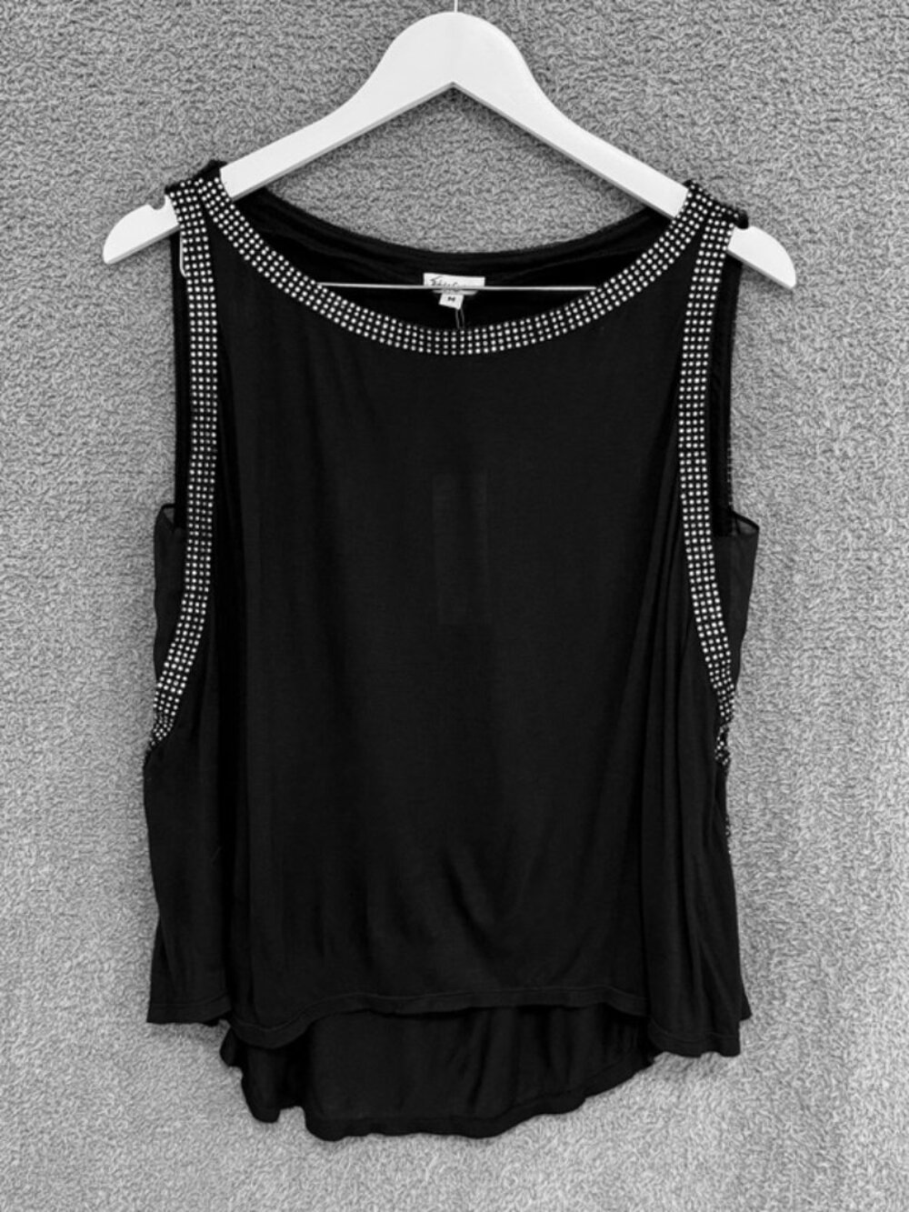 Foley + Corinna Rhinestone Trim Jersey Tank